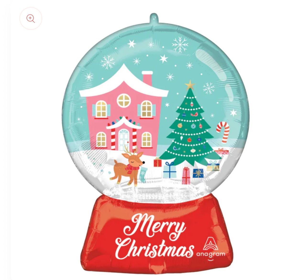 MERRY CHRISTMAS WONDERLAND SNOW GLOBE SUPERSHAPE