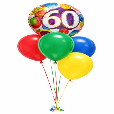 Happy 60th Birthday - Bright Bouquet