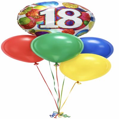 Happy 18th Birthday - Bright Bouquet