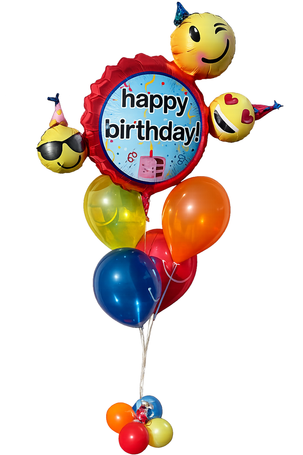 Happy Birthday Emoji Balloon Bouquet