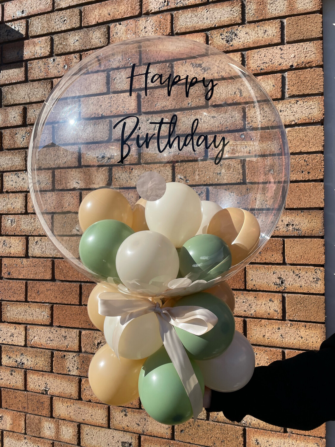 Personalised Bubble Balloon Centrepiece (AIRFILLED)