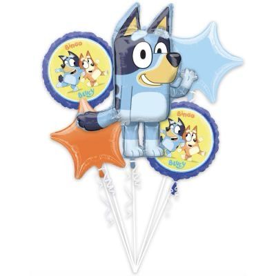 BLUEY 5PK HELIUM BALLOON BOUQUET