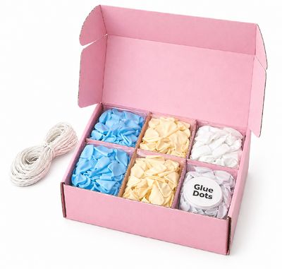 DIY Balloon Garland Kit  (Colour Theme Light Blue/Dusk Cream/White)