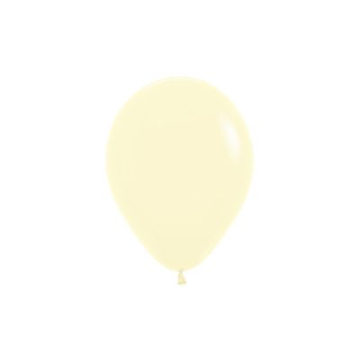 Pastel Matte Yellow 12cm (pack 25)