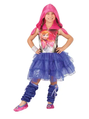 FROZEN ANNA HOODED TUTU COSTUME (6-8 YEARS)