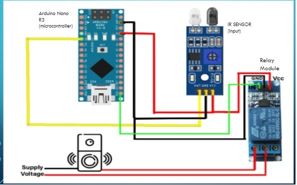 The main circuit of the Doorbell