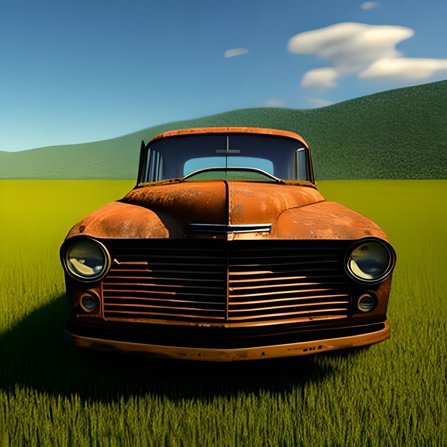 Cars in the field 5