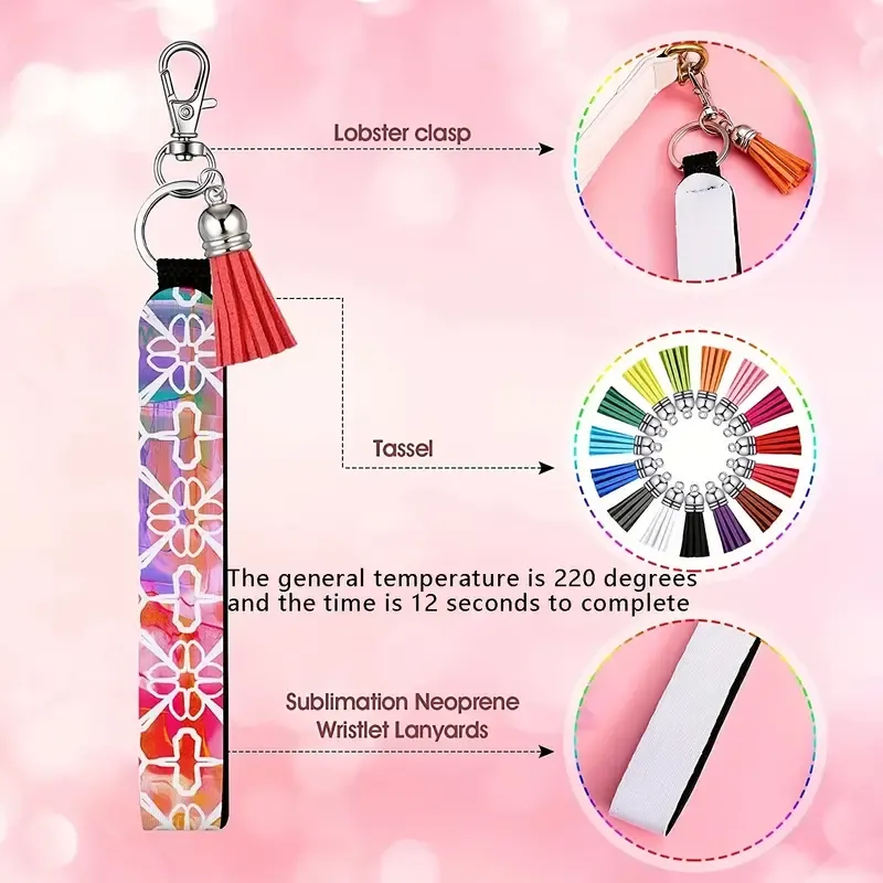 Sublimation Wrist Strap Key Holder Blank