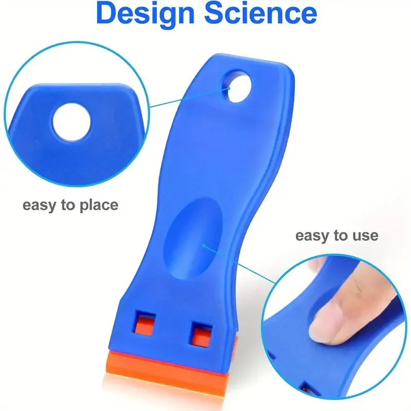 Plastic Razor Blade Scraper Set | Scratch-Free Adhesive Removal Tool