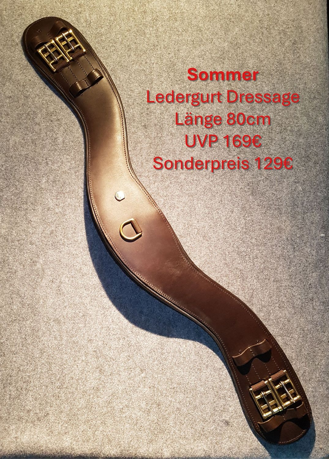 Sommer Ledergurt Dressage, 80cm, UVP 169€