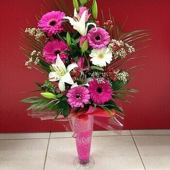 Composition Vase + billes de Gel