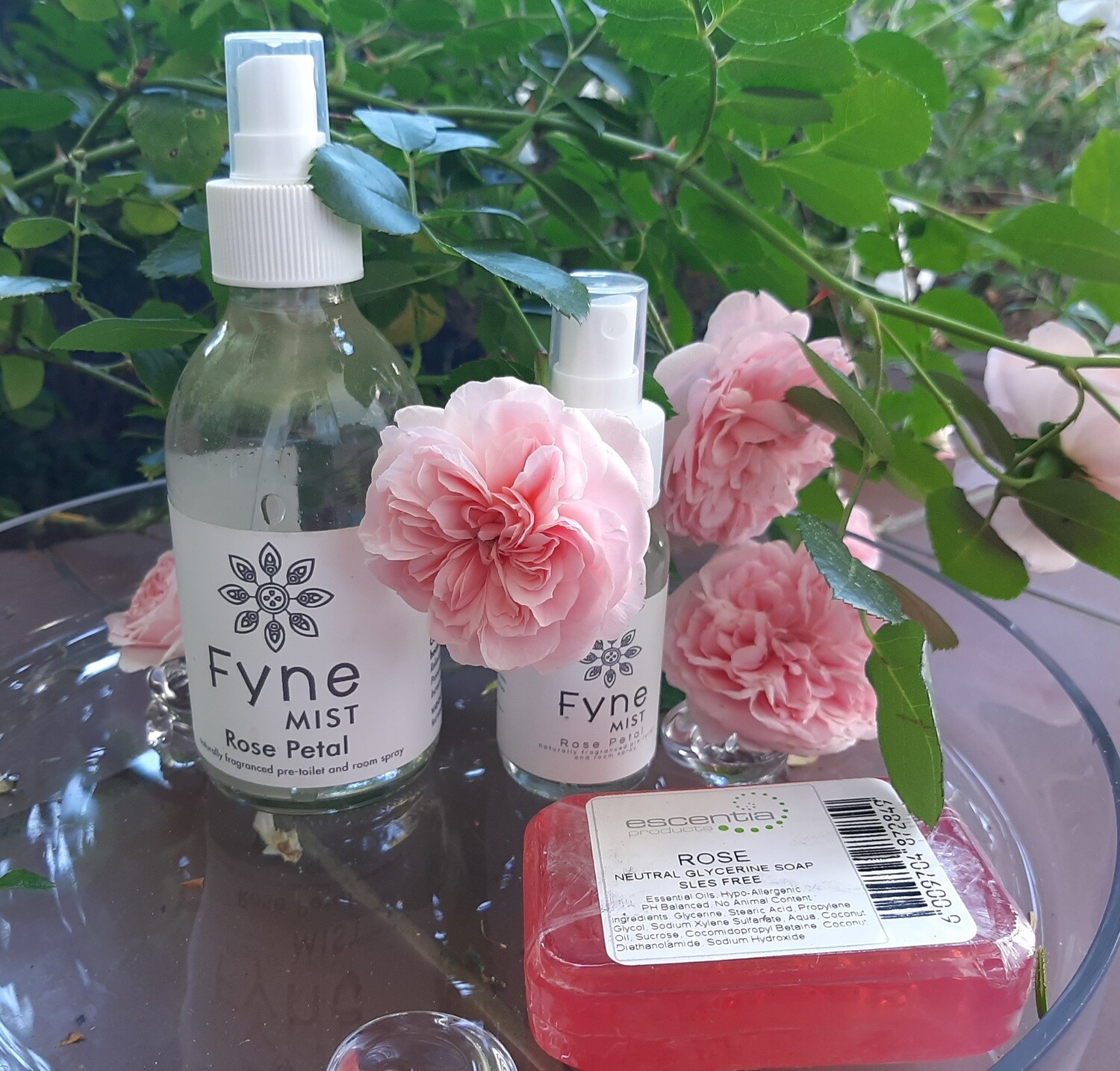 SALE: Rose Petal Pre-toilet Prevention Sprays and Essential Soap Bar Gift Pack