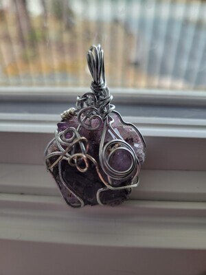 Pendant Amethyst Cluster- Created by Janelle