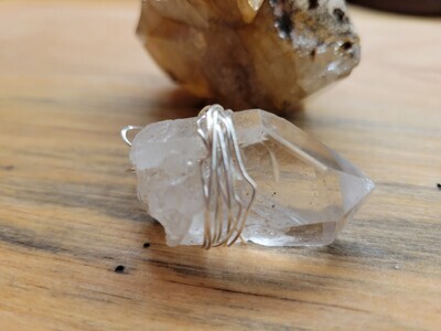 Pendant Clear Quartz Point #2 - Created by Judy WAS$50