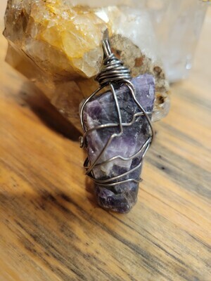 Pendant Chevron Amethyst - Created by Judy