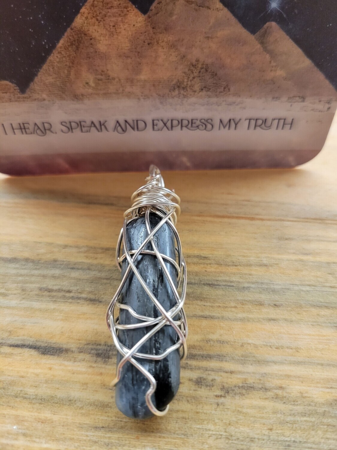 Pendant Blue Kyanite(SPEAK YOUR TRUTH) - Created by Judy