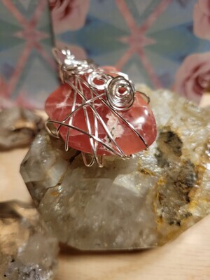 Pendant Smooth Rhodochrosite - Created by JudyWAS$95