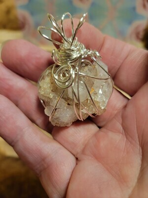 Pendant Rose Amethyst Cluster - Created by Judy
