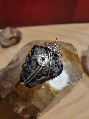 Pendant Snowflake Obsidian  - Created by Judy