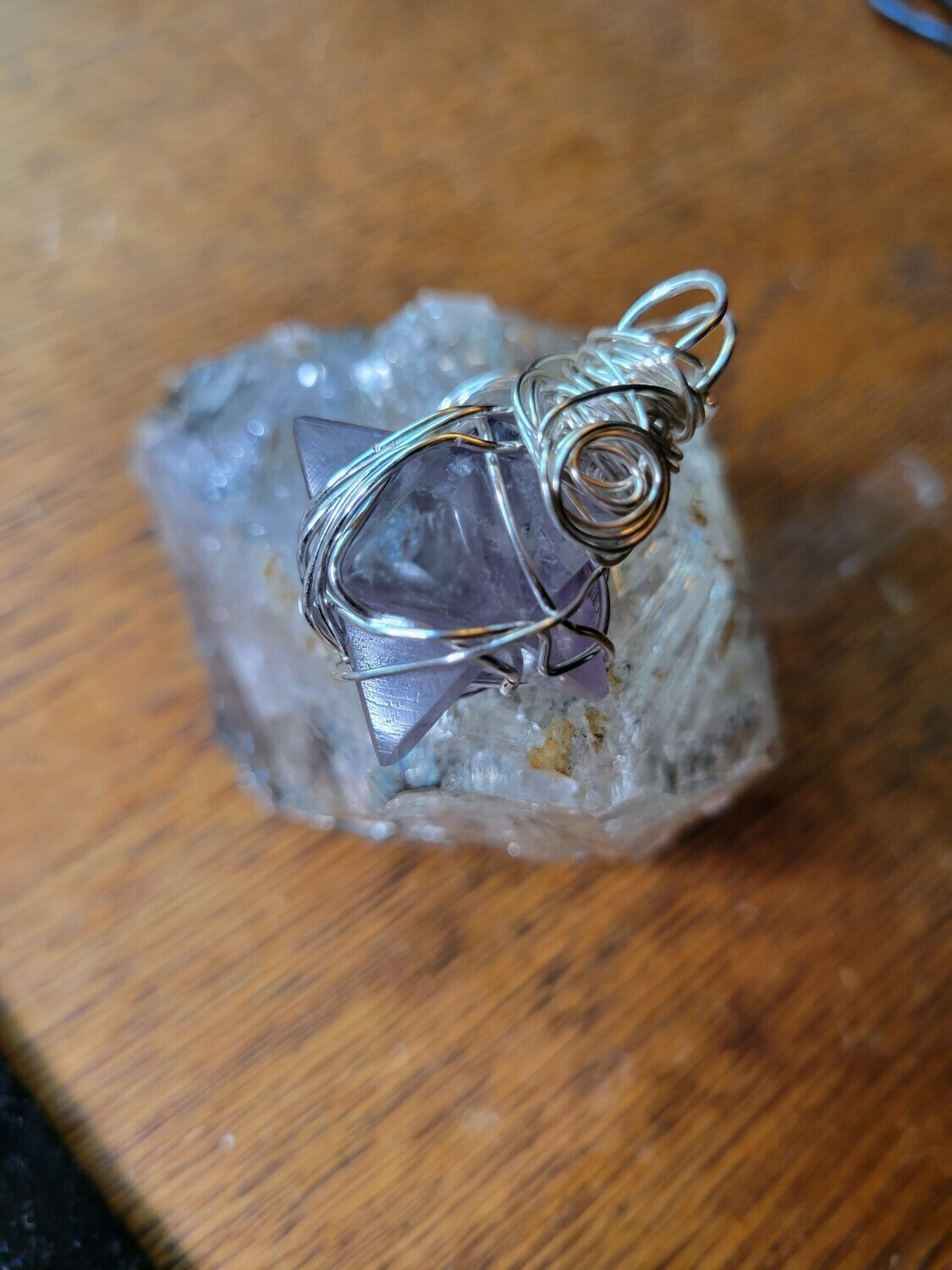 Pendant Iolite Merkaba (Sacred Geometry)  Created by Judy