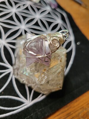 Pendant Iolite Merkaba (Sacred Geometry)  Created by Judy was$185