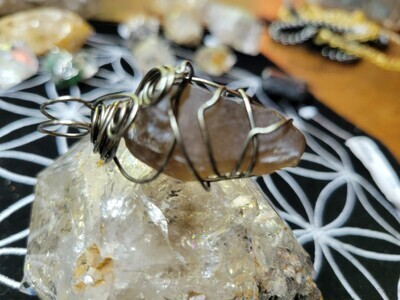 Pendant Rough Smoky Quartz  - Created by JudyWAS$45