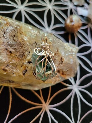 Pendant Rough Green Fluorite(Africa) - Created by Judy