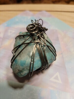 Pendant Large Amazonite - Created by Judy WAS$75