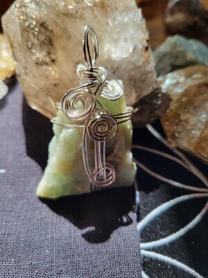 Pendant Rough Aquamarine Slice - Created by Judy WAS$58