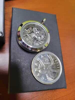 Pendant Stainless &amp; Herkimer Crystals WAS$35!!