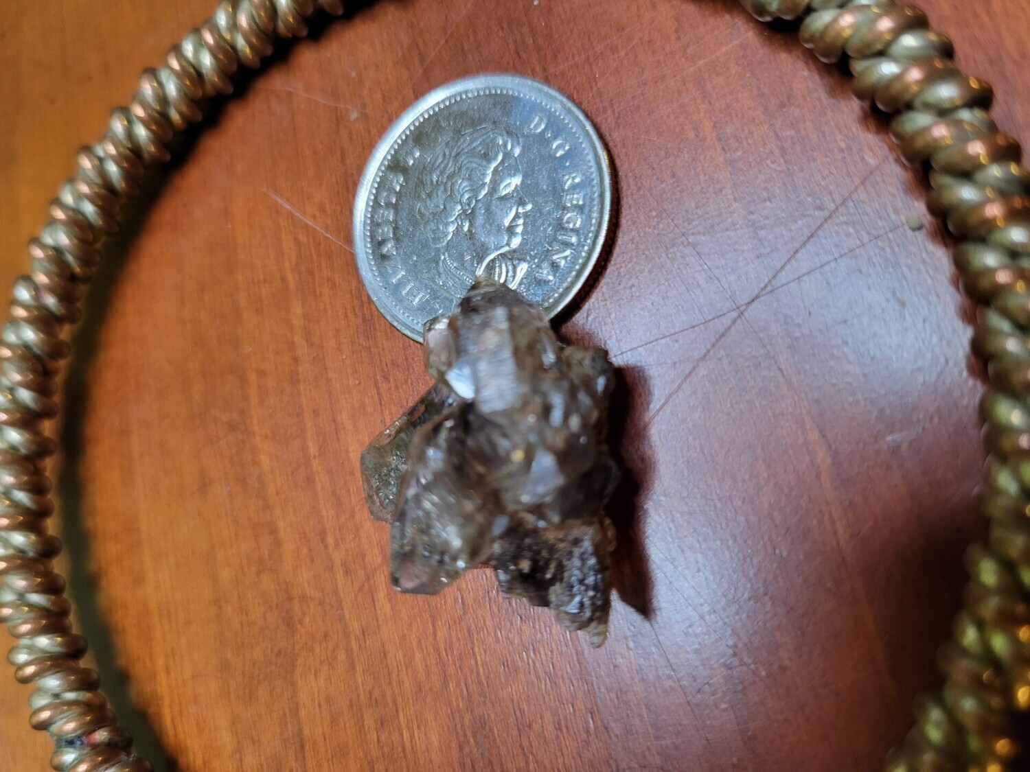 Crystal Herkimer Carbon Cluster 6gms