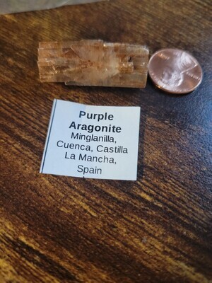 Crystal Rare Purple Aragonite