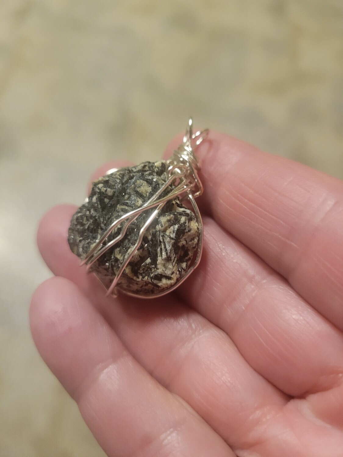 Pendant Rough Diorite  - Created by Judy