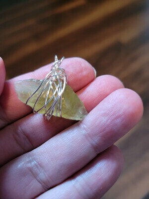 Pendant Green Calcite  - Created by Judy