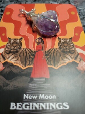 Pendant Amethyst Point- Created by Judy WAS$75