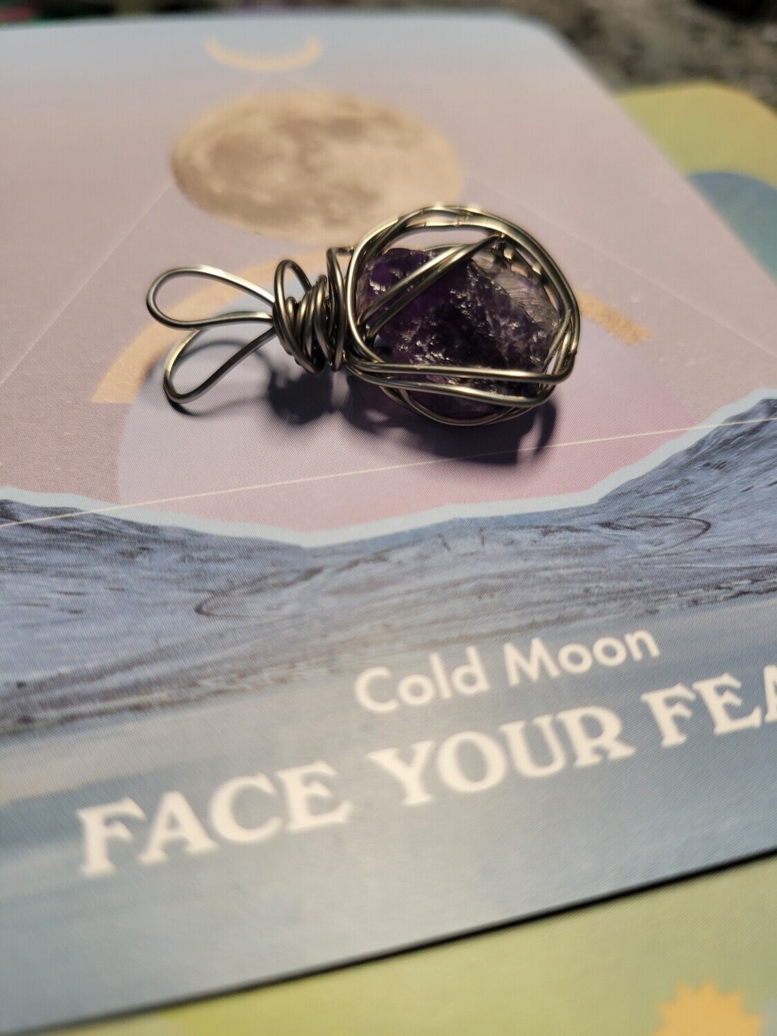 Pendant Small Zimbabwe Amethyst - Created by Judy - FACE YOUR FEARS.