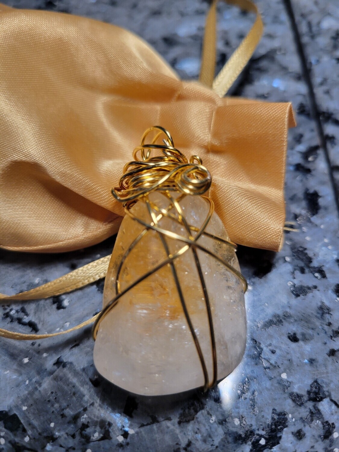 Pendant Citrine (gold) - Created by Judy