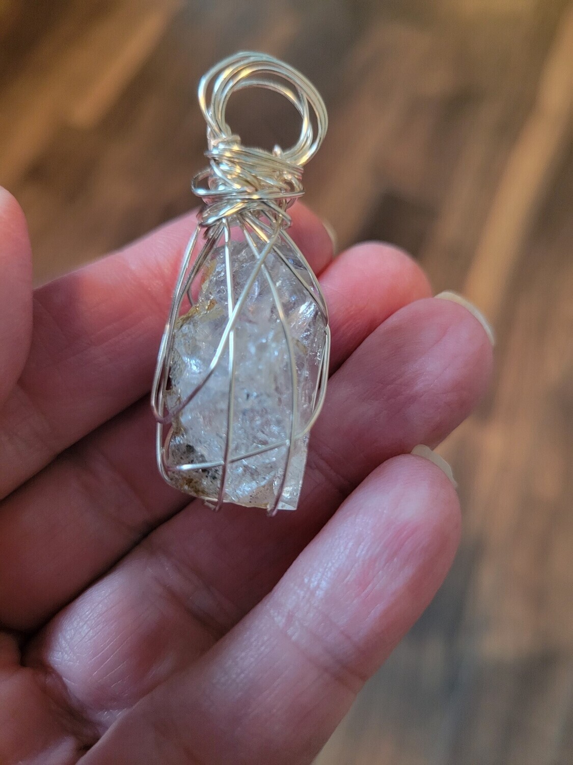 Pendant Herkimer Quartz/Golden Healer Point - Created by Judy