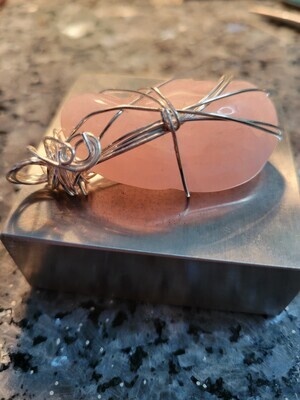 Pendant Rose Quartz Smooth - Created by JudyWAS$70