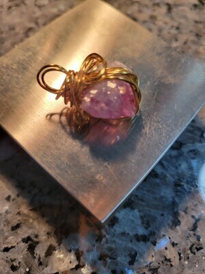 Pendant Amethyst (small gold) - Created by Judy