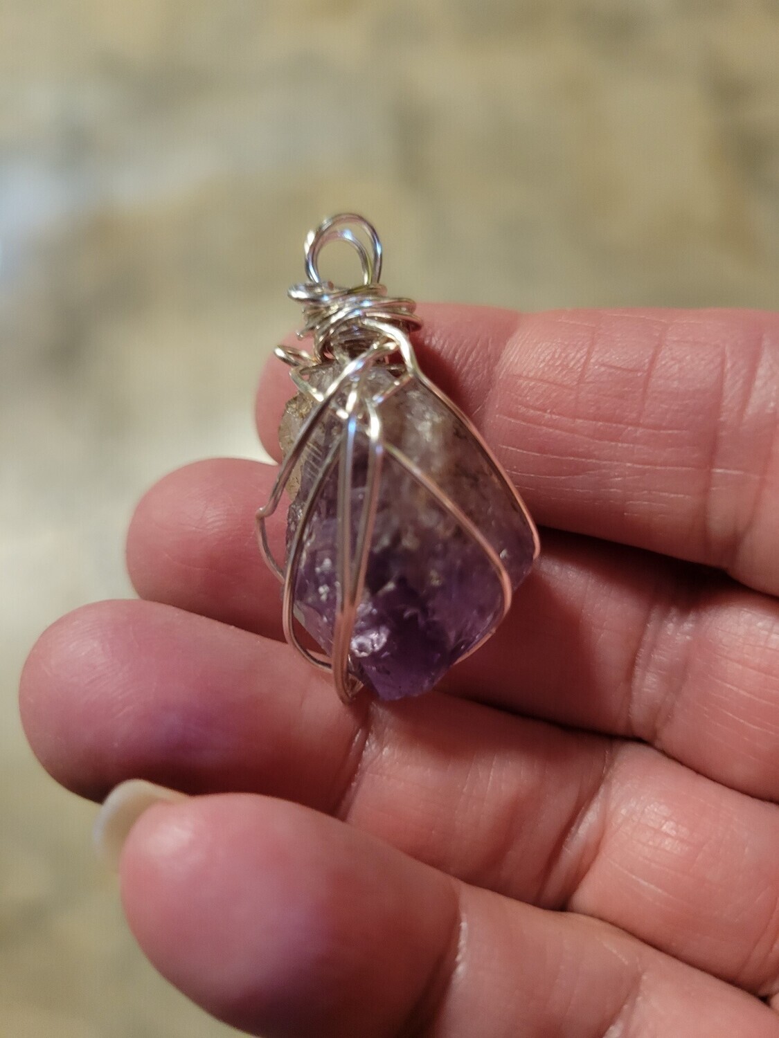 Pendant Amethyst Chunk - Created by Judy