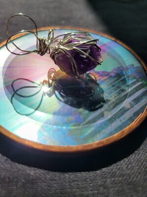Pendant Amethyst Chunk- dark  - Created by JudyWAS$35