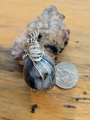 Pendant Blue Nakaurite - Created by Judy