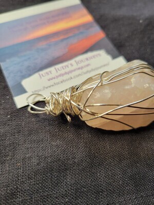 Pendant Rose Quartz Rough - Created by JudyWAS$65