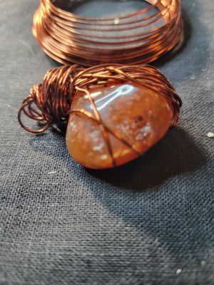 Pendant Carnelian (Copper) - Smooth Created by JudyWAS$55