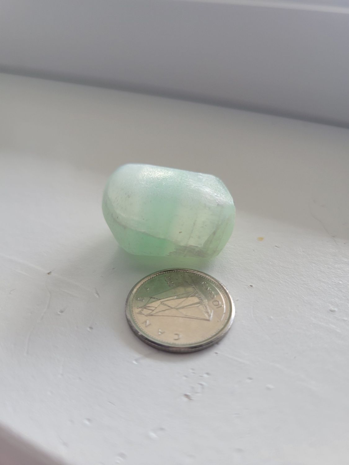 Crystal Tumbled Green Pistachio Calcite