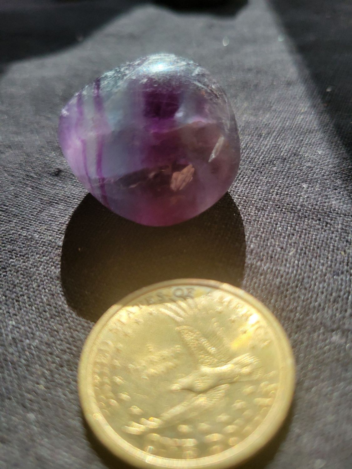 Crystal Fluorite Tumbled (colorful)