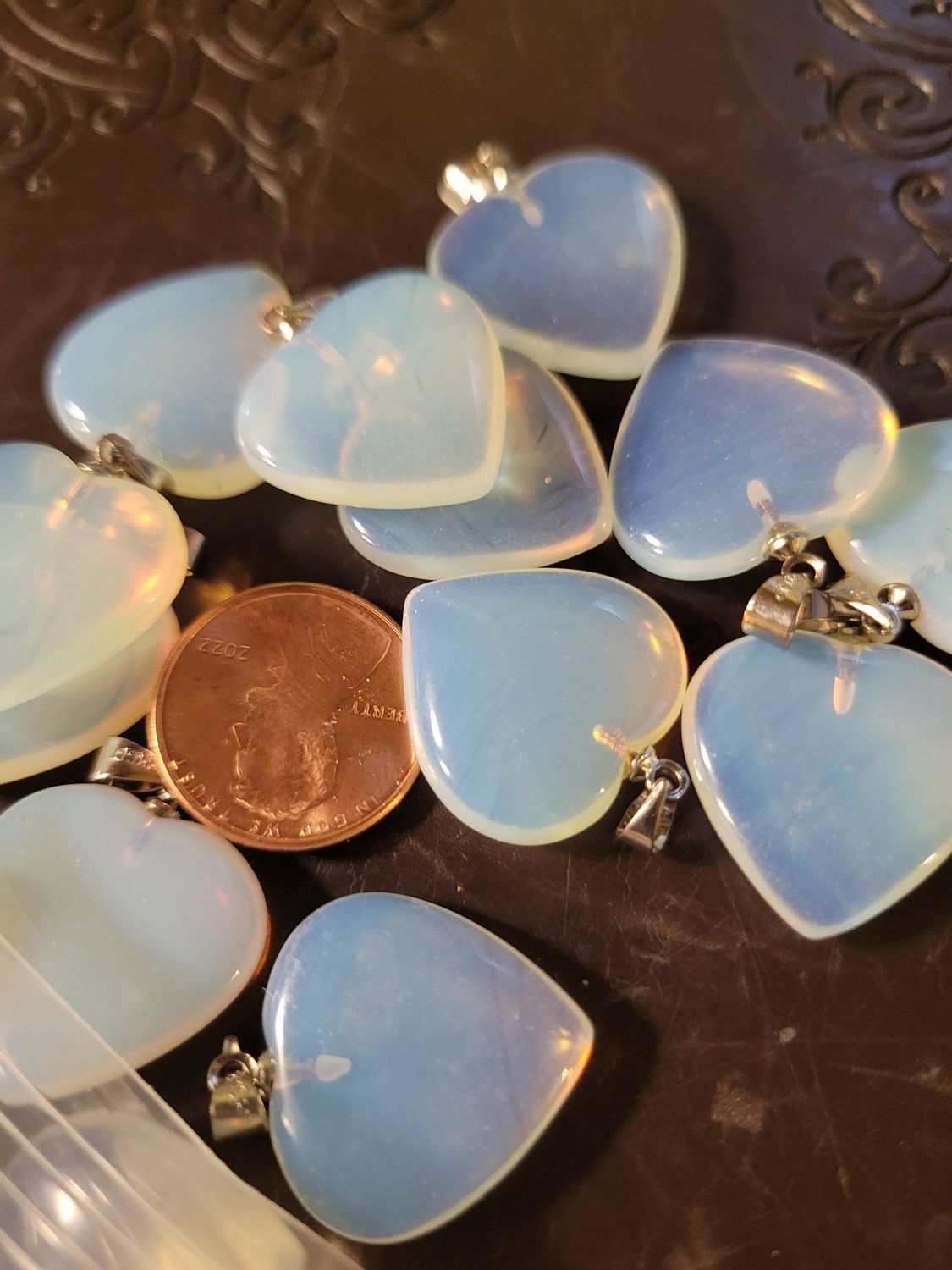 Pendant Opalite Heart (offered by Judy)