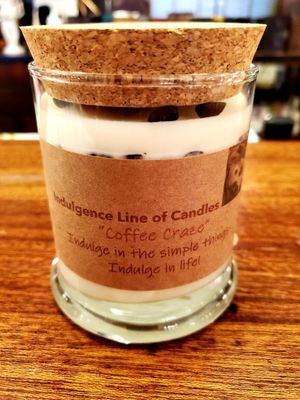 Judy&#39;s Soy Candle -Indulgence- Coffee Craze with Cork Lid. (Larger size)