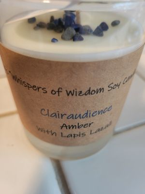 Judy&#39;s Soy Candle -Clairaudience -Amber